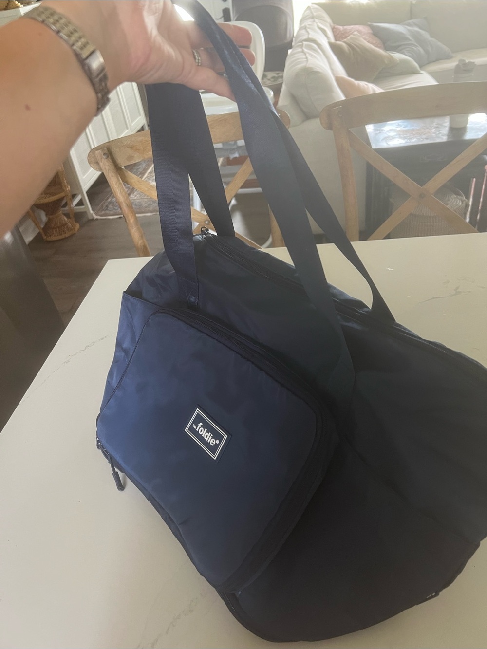 The Foldie Foldable Travel Bag Weekender Carry-On Tote - Picture 10 of 15
